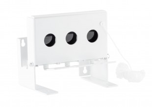 Small biathlon type mobile target 3 holes for 4.5 mm