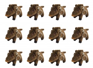 Photo A56007-2 Keychain stuffed boar