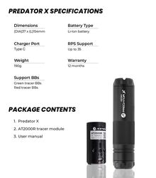 A60024-6 PREDATOR X ACETECH tracer silencer Photo A60024-6 PREDATOR X ACETECH tracer silencer