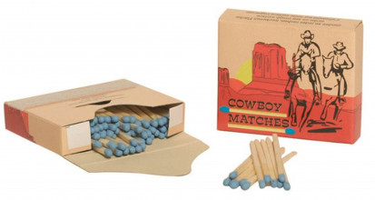 Lot de 5 boîtes de 100 allumettes cowboy