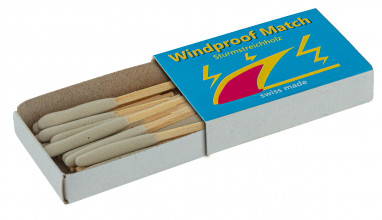 A60398-06 Lot de 10 boîtes de 20 allumettes tempête Photo A60398-06 Lot de 10 boîtes de 20 allumettes tempête