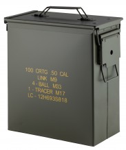 Cal. 50 used steel ammo box