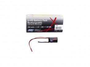 HPA batterie Lipo 2S 7.4V 250mAh 20C