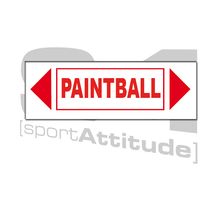 Arrowball paintball sign