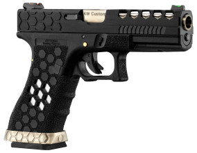 Photo ACP340-02.jpg AW Custom Pistolet VX0101 Hex Cut Noir/Silver .177