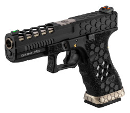 Photo ACP340-04.jpg AW Custom Pistolet VX0101 Hex Cut Noir/Silver .177