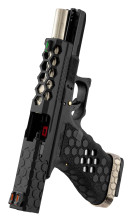 Photo ACP340-09.jpg AW Custom Pistolet VX0101 Hex Cut Noir/Silver .177