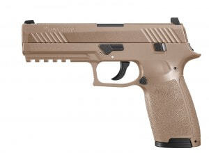 Sig Sauer P320 CO2 pistol 4.5 mm with FDE pellet