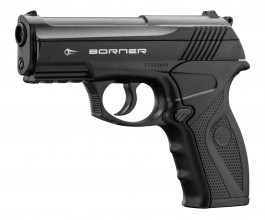 Pistolet CO2 culasse fixe BORNER C11 Cal. 4.5mm BB's