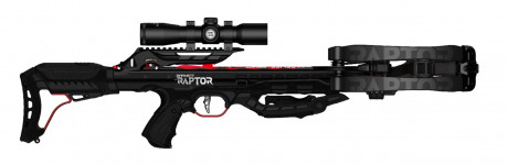 AJ783-04 Barnett Hyper Raptor Crossbow 205 lbs + scope + lines Photo AJ783-04 Barnett Hyper Raptor Crossbow 205 lbs + scope + lines