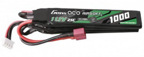 BAT112-2 Batterie 11.1v 1000 mah 3 sticks T-Dean Genspow Photo BAT112-2 Batterie 11.1v 1000 mah 3 sticks T-Dean Genspow