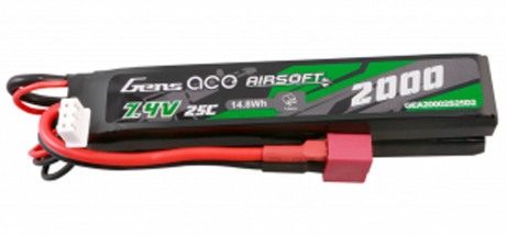 BAT129-1 Battery 7.4v 2000 mah T-dean Photo BAT129-1 Battery 7.4v 2000 mah T-dean