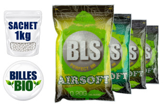 BLS BIO 6 mm airsoft balls - 1 kg bag