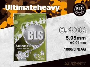 Photo BB2052.png BLS BIO 6mm Biodegradable Airsoft Heavy BBs – 1kg Bag