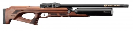 Photo CA6509-1 Carabine à air PCP Aselkon MX9 Sniper Régulateur Jet Black Cal. 5.5 <19J