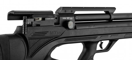 Photo CA6510EX-15 PCP air rifle Aselkon MX10-S Regulator Jet Black Cal .22 <19J
