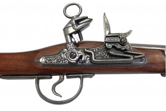 Photo CD1010-02 Réplique décorative Denix de pistolet hache du XVIIème siècle