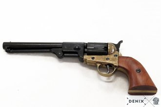 Photo CD1083L-02-Réplique décorative Denix de Revolver 1851 marine américaine