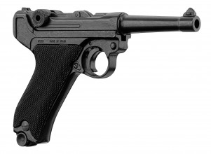 Photo CD1143-02 Réplique décorative Denix du pistolet allemand Luger P08