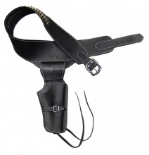 Black belt with holster for Western revolver