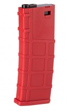 CLE7110 Chargeur mid-cap 200 billes Rouge pour M4 séries Photo CLE7110 Chargeur mid-cap 200 billes Rouge pour M4 séries