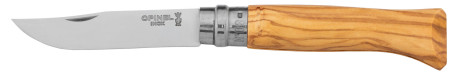 Photo LC280-01.jpg Couteau de poche Opinel n°8 Olivier + étui Alpine