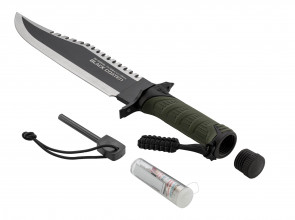 Photo LC9195-3 K25 Survival Knife Rope + Fire Starter + Sheath