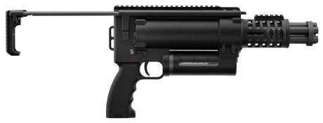 Photo LE1093-05.jpg WELL PRO Réplique Airsoft Minigun WE23-MINI