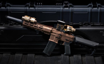 Photo LE9087-01.jpg Lancer Tactical MGC4 MK3 M4 AEG Bronze