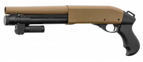 Réplique Fusil à Pompe M870 Golden Eagle à Gaz Tan