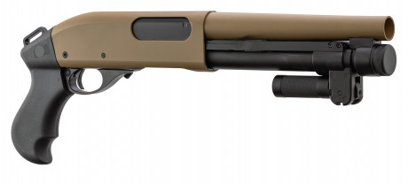 Réplique Fusil à Pompe M870 Golden Eagle à Gaz Tan