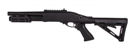Photo LG3023 Replica M870 Shotgun with Golden Eagle Gas Stock