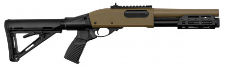 Photo LG3024-02 Replica M870 Shotgun with Golden Eagle Gas Stock