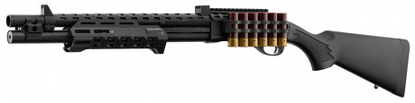 Réplique de fusil à pompe M870 Strike Industries noire