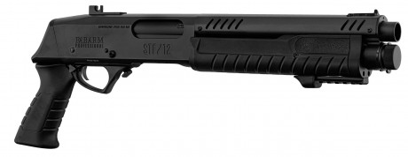 LG3055-21 Replica FABARM STF12 Short Initial pump shotgun black Gas Photo LG3055-21 Replica FABARM STF12 Short Initial pump shotgun black Gas