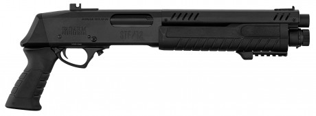 LG3055-22 Replica FABARM STF12 Short Initial pump shotgun black Gas Photo LG3055-22 Replica FABARM STF12 Short Initial pump shotgun black Gas