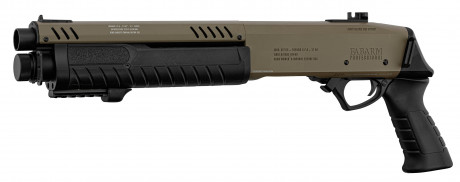 LG3056-04.jpg Replica FABARM STF12 Short Initial pump shotgun black Gas Photo LG3056-04.jpg Replica FABARM STF12 Short Initial pump shotgun black Gas