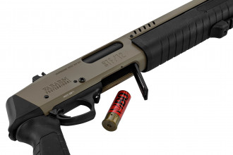LG3056-05.jpg Replica FABARM STF12 Short Initial pump shotgun black Gas Photo LG3056-05.jpg Replica FABARM STF12 Short Initial pump shotgun black Gas