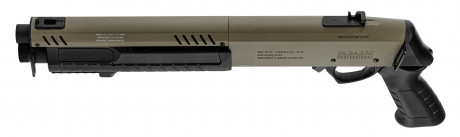 LG3056-08.jpg Replica FABARM STF12 Short Initial pump shotgun black Gas Photo LG3056-08.jpg Replica FABARM STF12 Short Initial pump shotgun black Gas