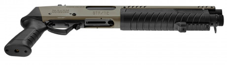 LG3056-10.jpg Replica FABARM STF12 Short Initial pump shotgun black Gas Photo LG3056-10.jpg Replica FABARM STF12 Short Initial pump shotgun black Gas