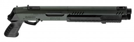 LG3057-06.jpg Replica FABARM STF12 Short Initial pump shotgun black Gas Photo LG3057-06.jpg Replica FABARM STF12 Short Initial pump shotgun black Gas