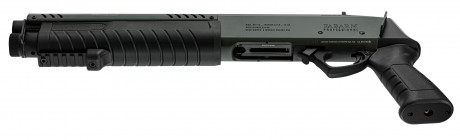 LG3057-09.jpg Replica FABARM STF12 Short Initial pump shotgun black Gas Photo LG3057-09.jpg Replica FABARM STF12 Short Initial pump shotgun black Gas