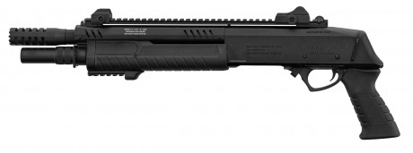 LG3060-03 Réplique fusil à pompe FABARM STF12 Short noir Gaz Photo LG3060-03 Réplique fusil à pompe FABARM STF12 Short noir Gaz