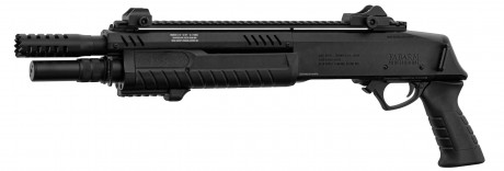 LG3060-04 Réplique fusil à pompe FABARM STF12 Short noir Gaz Photo LG3060-04 Réplique fusil à pompe FABARM STF12 Short noir Gaz