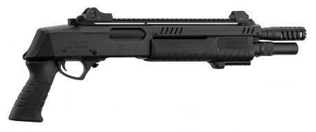 LG3060-05 Réplique fusil à pompe FABARM STF12 Short noir Gaz Photo LG3060-05 Réplique fusil à pompe FABARM STF12 Short noir Gaz