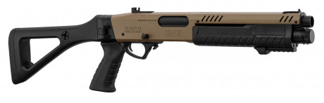 LG3064-01 Réplique fusil à pompe FABARM STF12 initial TAN Gaz Photo LG3064-01 Réplique fusil à pompe FABARM STF12 initial TAN Gaz