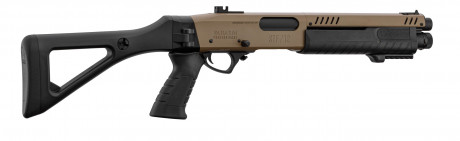 LG3064-06 Réplique fusil à pompe FABARM STF12 initial TAN Gaz Photo LG3064-06 Réplique fusil à pompe FABARM STF12 initial TAN Gaz