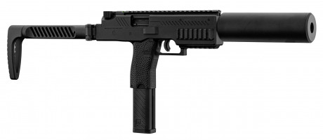 Photo LG7055-04 Replica SMG VMP-1X Black with 0.95J silencer