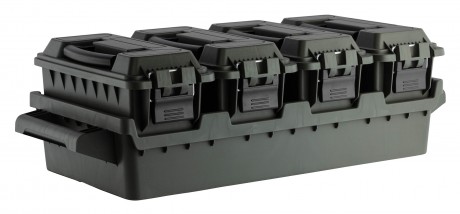 MAL970-1 Set 4 ammunition boxes with transport tray Photo MAL970-1 Set 4 ammunition boxes with transport tray
