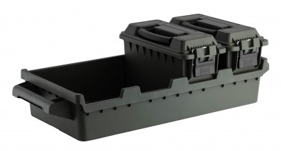 MAL970-3 Set 4 ammunition boxes with transport tray Photo MAL970-3 Set 4 ammunition boxes with transport tray